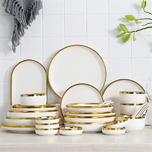 генерички нордиски керамички садови за садови за садови сет phnom penh matte бел креативен дом хотел ресторан