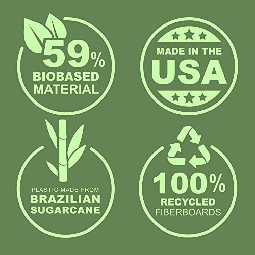 Избор на Самсил Земја ™, 3-инчен трајно врзивно средство за прегледување на прстенот 2, пакет, до 25% пластика базирана на растенија, овластена биобазирана, еко-пријат