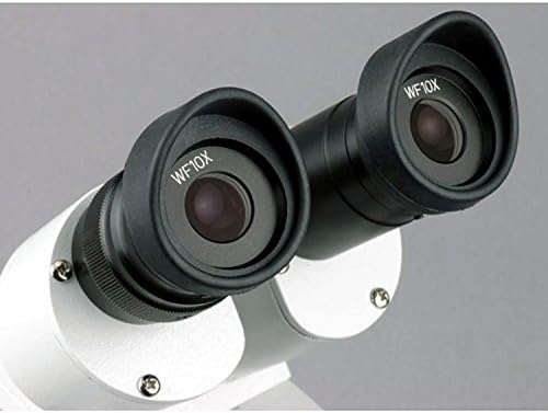 AmScope SE306R-P Напред-Монтиран Бинокуларен Стерео Микроскоп, WF10x Окулари, 20x И 40X Зголемување, 2x И 4X Цели, Горно И Долно Халогено Осветлување,