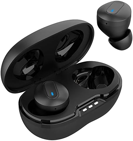 Безжичен V5.1 Bluetooth Earbuds компатибилен со LG L60 со продолжено куќиште за пакување за полнење за слушалки за уво.