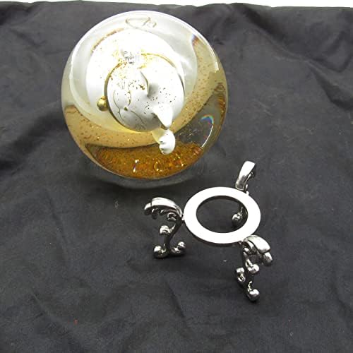 2,5 инчи сребрена кристална топка стојат кристална сфера стојат метална штанд за кристална дијамантска топка јајце дома