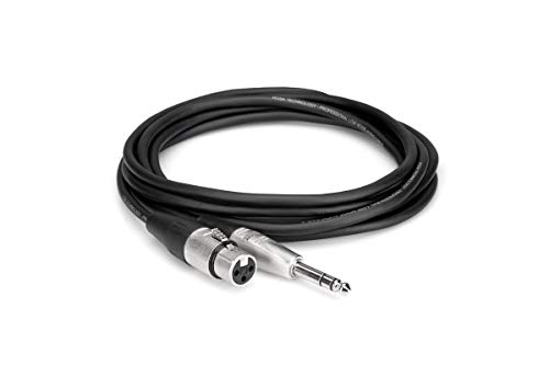 Hosa HXS-005 Rean XLR3F до 1/4 TRS Pro избалансиран кабел за интерконекција, 5 стапки