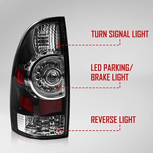 Huray LED опашки светла компатибилни со 2005-2015 Toyota Tacoma, замена на светилка за ламба за 8155004160 8156004160
