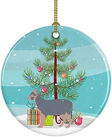 Богатства на Каролина CK4647CO1 LYKOI 3 CAT MERRY CHINGLE CERAMIC украс, украси за новогодишни елки, виси украс за Божиќ, празник, забава,