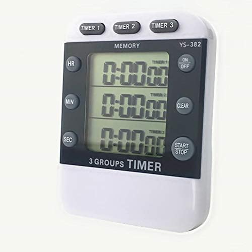 Abaodam 3 Line Display Stoptwatch Digital Timer LCD Stopwatch Спорт електронски тајмер одбројување тајмер хронограф кујна готвач без батерии