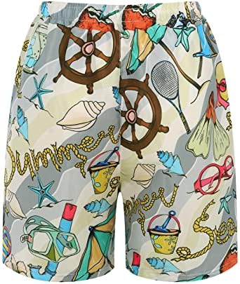 Миашуи постелни шорцеви за жени обични шорцеви летни удобни шорцеви на плажа еластични беспрекорни момчиња шорцеви долна облека за