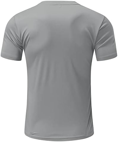 УБСТ маички за летни кратки ракави за кратки ракави Смешно графичко печатење екипаж за основни маички обични лабави модни тренинзи,