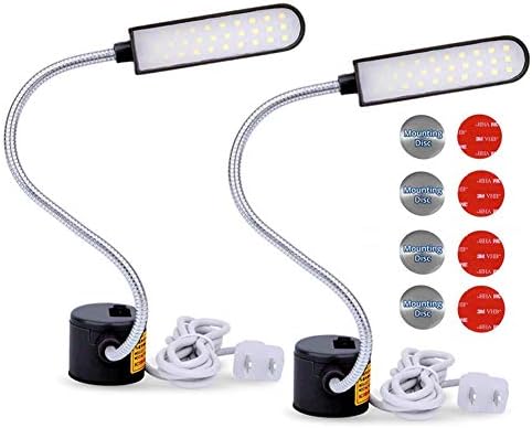 ЕВИСВИЈА машина за шиење светло LED осветлување 6 вати мултифункционално флексибилно ламба за работа со рака со магнетна база за монтирање за работна маса