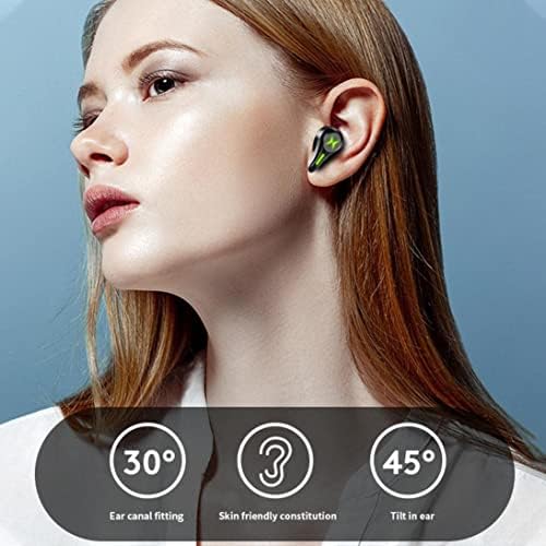 Безжични слушалки за игри Bluetooth, со микрофон со висока чувствителна слушалка со слушалки за игра/музички режим, светло за