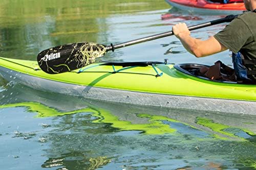 Pelican Symbiosa Kayak лопатка - прилагодлива вратило од фиберглас со најлонски лопати - лесна - 90,5in 240cm до 98,5in 250см