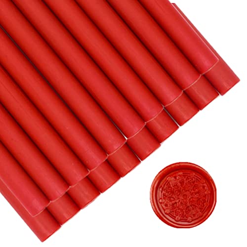 Стапчиња за запечатување на црвен восок за печат на восок заптивка, онвинпор 20 парчиња лепак за пиштол заптивки за заптивки за лепак од