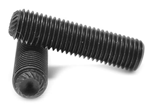 #8-32 x 1/8 Груба конец Поставете завртка за завртка за носење, легура на легура од челик црна оксид PK 5000