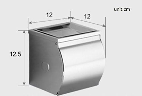 Држач За Тоалетна Ролна, кутија за ткиво од нерѓосувачки челик држач за тоалетно ткиво ролна водоотпорна кутија за тоалетна хартија
