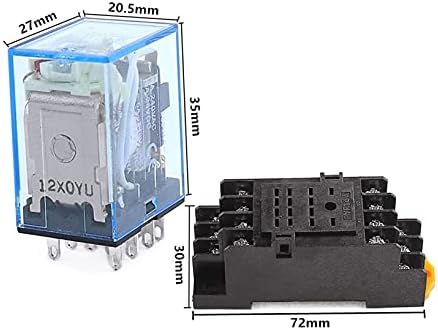 Svapo 1 Сет MY4NJ Мали Реле Моќ Реле DC110V AC110V DC220V AC220V Серпентина 4NC Реле Din Железнички 14 Pin+Мини Реле