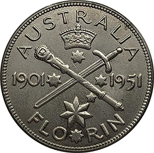 1951 Австралиска Монета Производство Антички Монета Занает Колекција 28mmcoin Колекција Комеморативна Монета