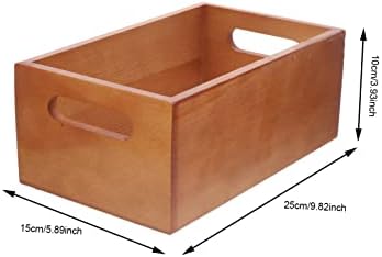 Doitool 2 парчиња кутија дрвена кутија за складирање jewlrey orgainzer занаетчиски организатор за складирање контејнер за домашни