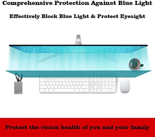 Заштитувачи на ТВ-екран Анти УВ ТВ-заштитник на ТВ-екран за 32-75 инчи, сино светло филтер/анти-гребење/анти-прстин отпечаток Фросен филм