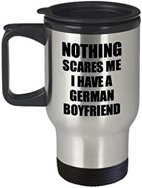Германско момче патувања за патувања смешен подарок за в Valentубените за GF Мојата девојка нејзината девојка Германија БФ Гаг