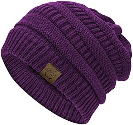 Durio Womens Winter Hat Soft Beanie Hat Топли зимски капи, обични плетени капа винар за жени