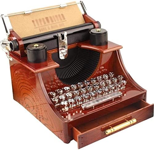 Музичка кутија за машини за пишување гроздобер машина за декорација за декорација на декорација на декорација на декорација на декорација на