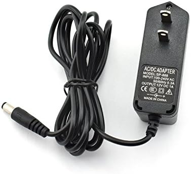 Zyamy 12V 1A 12W AC/DC Адаптер за напојување AC 110-240V до DC 12V 1000MA Конвертер за напојување 2M Wire DC 5.5x2.5/2.1mm полнач за рутер, STB, LED, безбедносна камера