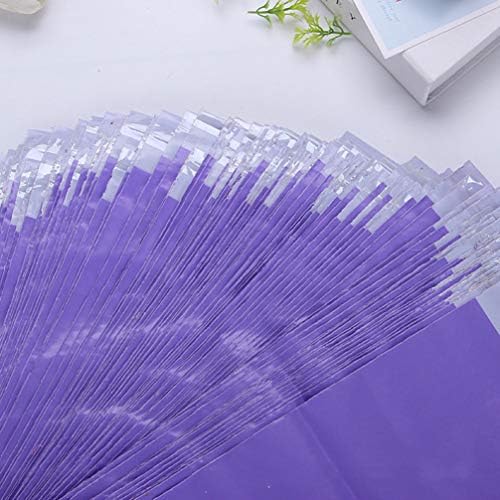 Nuobesty Purple Porveles 100 парчиња коверти за испорака торбички обвивки за пошта со пораки за солзи на поштенски кеси