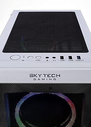 Skytech Hronos ИГРИ Компјутер Десктоп-AMD Ryzen 7 7700X 4.5 GHz, NVIDIA RTX 3080, 1TB NVME SSD, 32GB DDR5 RGB, 850W Злато PSU,