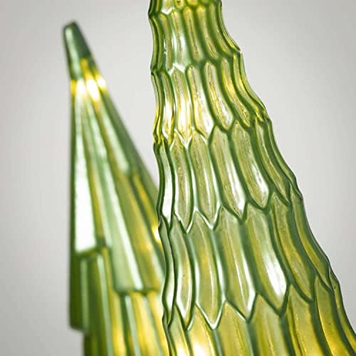 Саливанс Осветлени Зелено Стакло Геометриски Конус Дрво Во Собата