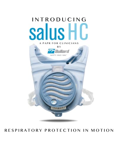 Bullard SALHC20LFLHE SALUS HE Напојуван Воздушен Респиратор, Вклучува Мотор Со Вентилатор, Склоп На Кочија, Цевка За Дишење, 1 Батерија,