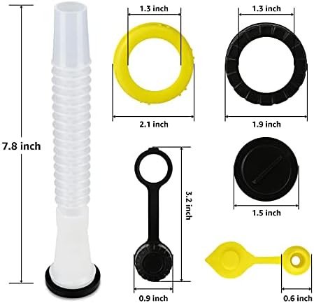 Сноубаи Гориво Дизел Пополнете Комплет Замена Гас Може Да Излив И Делови Комплет За Блиц, Гумени, Среден Запад, Жезол, Бригс И Стратон 5 Пакет