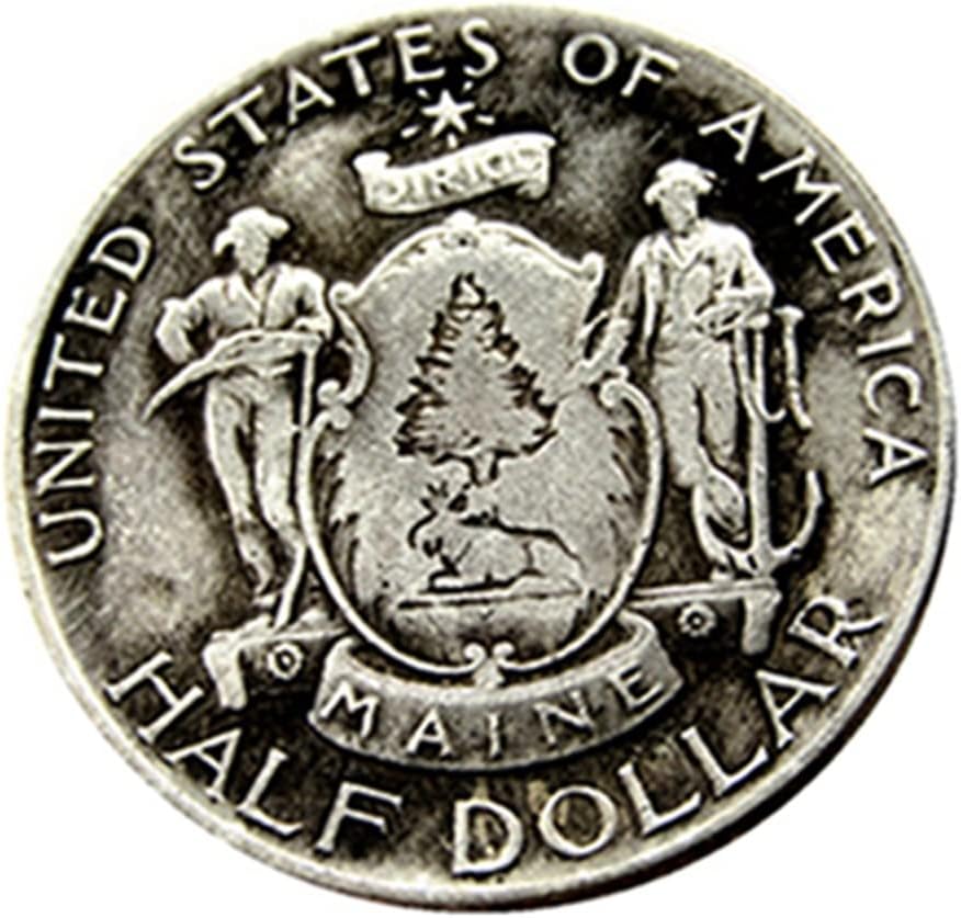 Комеморативна монета од половина долар 1920 година Стручна копија сребрена позлатена