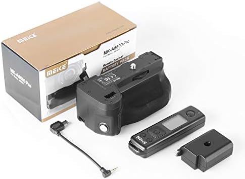 Meike A6600 Pro Рачка На Камерата Зафат На Батеријата Со Функција За Вертикално Снимање Вграден Далечински Управувач од 2,4 G 100 Метри За
