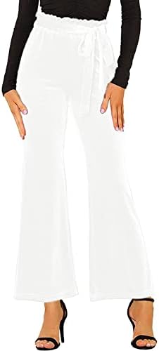 Дами панталони со цврста боја хеланки џебни разгалени високи половини еластични јога панталони истегнуваат панталони деловни облеки за жени