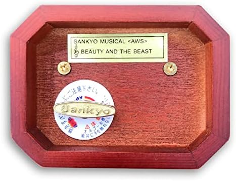 Binkegg Play [Тоа е мал свет] Дрвената кафеава боја, дрвена шуплива музичка кутија со музичко движење „Санкио“