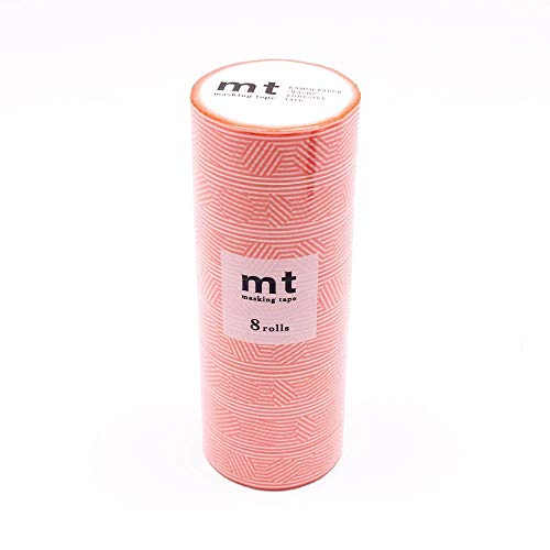 MT MT08D436 лента за маскирање, 8 парчиња, граница и круг, портокал