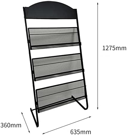 Решетка За списанија За подови 3 Нивоа Решетка За Весници Решетка За Информации За Багажник За Приказ На Книги Канцелариско Списание