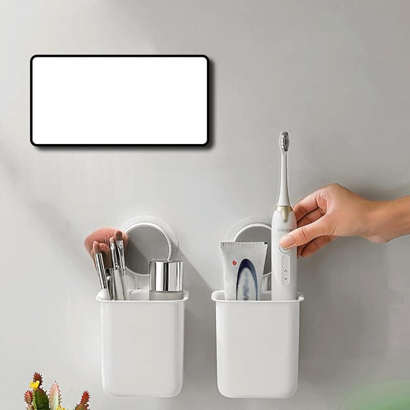 Bkdfd wallид монтиран за заби за четкичка за заби, паста за заби водоотпорна држач за складирање на бања, преносна решетка