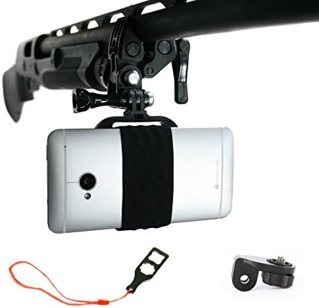 АКЦИЈА МОНТ® - Спортски монтирање за кој било паметен телефон: прицврстувачи на спортски риболов шипка, лак, пушка, пушка, макБаскет, итн.