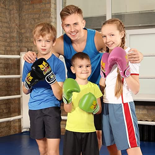 Зик Детски боксерски ракавици за деца, 6oz боксерски нараквици за момчиња и девојчиња 6-12, детски младински боксерски ракавици, деца