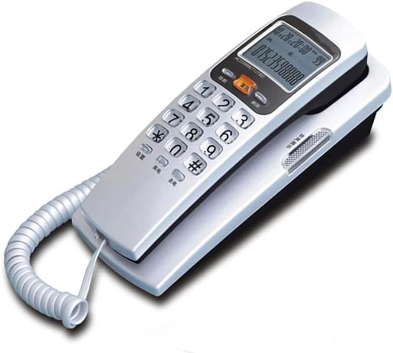 Телефонски телефонски фиксни телефонски телефонски телефонски телефонски телефон со лична карта на FSK/DTMF, прилагодување на рингтонот, повратен