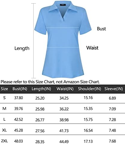 Wенски женски кратки ракави за голф Поло кошули тениски кошули спортски маици за вежбање врвови