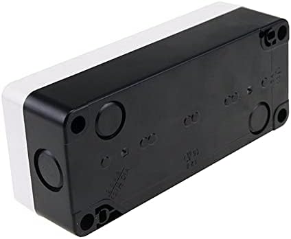 Вклучување на копчето WTUKMO 22 mm Бела контрола водоотпорна кутија за прекинувач 4 дупка со копче за стоп -стоп Индустриска контролна кутија