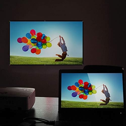 Xxxdxdp мек преклопување 16: 9 84 100 120 инчи проектор екран со влакна од платно завеса за проекторски филм домашен театар на отворено