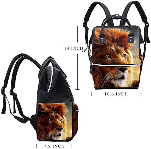 Лав животински торбички торба ранец бебе бебето менување торби со повеќе функции торба за патување со голем капацитет