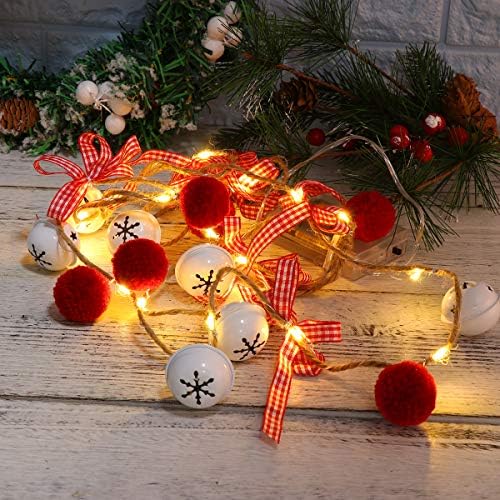 Абоофан уникатна бакарна жица, жица, божиќна фризура за лампи за лампи за ламби, вештачка светлина Зимска празник Нова Година Декора-