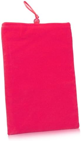 Case Boxwave Case Компатибилен со Laieseke DRH7 - кадифена торбичка, ракав за меки велур ткаенина со влечење за Laieske DRH7 - Cosmo Pink