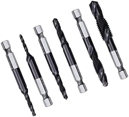 Mountain Men Auger Bit 5PCS завртка од чешма за чешма за вежбање Bit M3 M4 M4 M6 M8 M8 M8 HEX SHANK THELLIGHT THAINGING MACHION ALLOSS