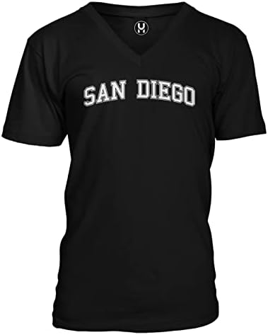 Сан Диего-Sports State City School Unisex V-врат маица