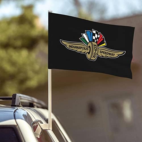 Индијанаполис моторна брзина на патриотски патриотски знаме на знамето на знамето на модел на знаме 12x18 во