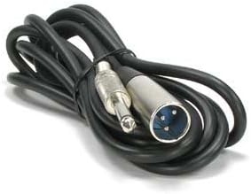Maxllto 15ft XLR 3-пински машки до 1/4 Моно приклучок заштитени микрофон микрофон кабел за аудио кабел